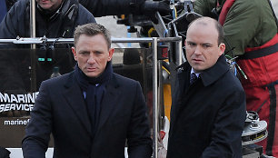 Danielis Craigas ir Rory Kinnearas juostos „Spectre“ filmavime