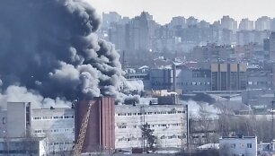 Didžiulis gaisras Sankt Peterburge