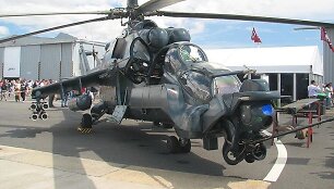 Mi-24, vadinamas skraidančiu tanku