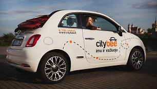 „CityBee“ „Fiat 500“ kabrioletas