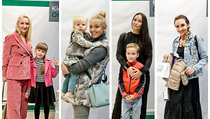 Viktorija Mauručaitė, Eglė Straleckaitė, Karina Krysko-Skambinė su vaikais ir Gerda Žemaitė