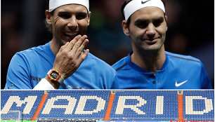 Rafaelis Nadalis ir Rogeris Federeris / „Santiago Bernabeu“ stadionas