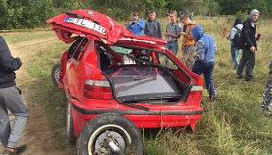 Mindaugo Varžos ir Martyno Drulios avarija GR2