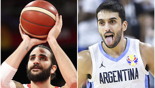 Ricky Rubio ir Facundo Campazzo