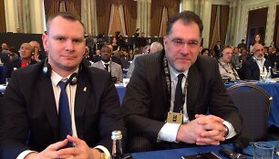 Mindaugas &Scaron;pokas ir Arvydas Sabonis