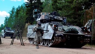 Lietuvos kariai kartu su sajungininkais &bdquo;Anakonda&ldquo; pratybose
