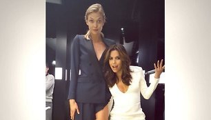 Karlie Kloss ir Eva Longoria