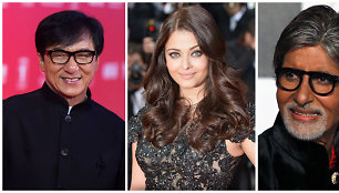 Jackie Chanas, Aishwarya Rai ir Amitabhas Bachchanas