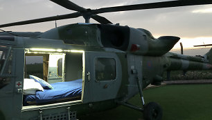 „Westland Lynx“ sraigtasparnis, paverstas „Airbnb“