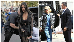 Kim Kardashian ir Gwen Stefani su savo asmens sargybiniais