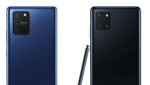 „Samsung Galaxy S10 Lite“ (kairėje) ir „Samsung Galaxy Note 10 Lite“