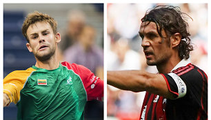 Laurynas Grigelis ir Paolo Maldini