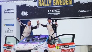 &bdquo;Arctic Energy World rally team&ldquo; komandos lenktynininkai Deividas Jocius ir Donatas Zvicevičius  &Scaron;vedijos WRC