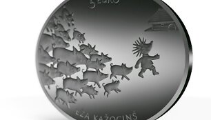 Kolekcinė moneta su ežiu