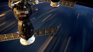 Astronauto Thomas Pesquet TKS darytos nuotraukos