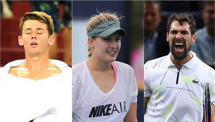 Alexas De Minauras, Eugenie Bouchard ir Jeremy Chardy