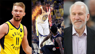 Domantas Sabonis, Kevinas Durantas ir Greggas Popovichius