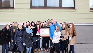 Į Vilnių i&scaron;lydėta Klaipėdos moksleivių delegacija