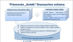 Priemonė "Avietė". Finansavimo schema