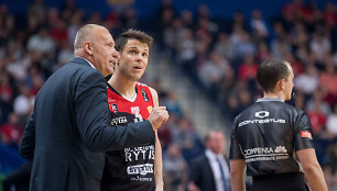 Rimas Kurtinaitis ir Chrisas Krameris