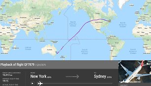 „Qantas“ skrydis iš Niujorko į Australiją