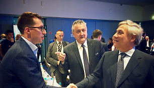 Emilis Vaitkaitis su Antonio Tajani ir Paulo_Barelli