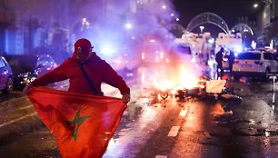 Po Maroko pergalės – didžiulės riaušės Briuselyje