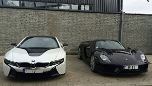BMW i8 ir &bdquo;Porsche 918 Spyder&ldquo; Lietuvoje