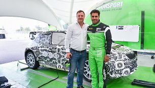 Ernestas Staponkus ir Nasser Al-Attiyah, Vytauto Pilkausko nuotr.