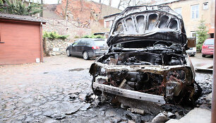 Sudegęs automobilis
