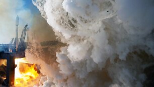 Rusijos raketa ne&scaron;ėja &bdquo;Sojuz 2.1A&ldquo; / IMAGO