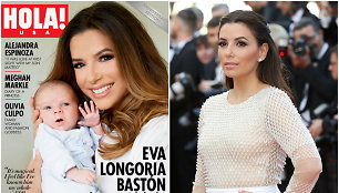 Eva Longoria pristatė pasauliui savo sūnų Santiago Enrique