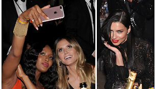 Naomi Campbell su Heidi Klum ir Adriana Lima
