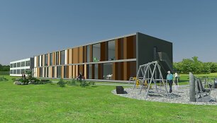 Modulinio darželio vizualizacija