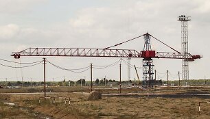 Būsimosios Baltarusijos atominės elektrinės vietoje.