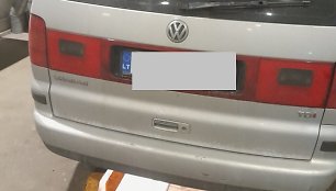 Sulaikytas automobilis VW
