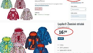 &bdquo;Lupilu&ldquo; drabužiai &bdquo;Lidl&ldquo; parduotuvėse