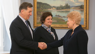 Dalia Grybauskaitė, Algirdas Butkevičius, ir Loreta Graužinienė