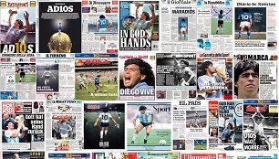 Didžiausi pasaulio sporto laikra&scaron;čiai atidavė pagarbą Diego Maradonai.