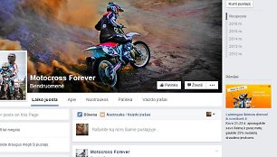 Programi&scaron;ių pavogtas populiarus &bdquo;Fans of motocross&ldquo; fanų puslapis