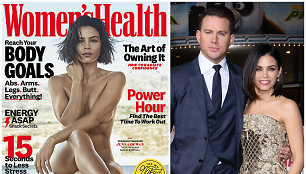 Jenna Dewan ant žurnalo „Women's Health“ viršelio ir su buvusiu vyru Channingu Tatumu