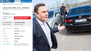 Parduodamo Petro Gražulio &bdquo;Lexus GS&ldquo; skelbimas