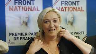 Nacionalinio fronto lyderė Marie Le Pen