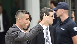 Cristiano Ronaldo sutiktas Turine