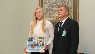 Rūtos Meilutytės apdovanojimo akimirkos