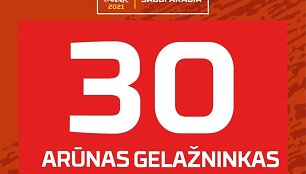Arūno Gelažninko numeris 2021 m. Dakaro ralyje