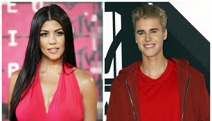 Kourtney Kardashian ir Justinas Bieberis