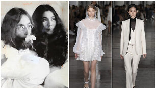 Johnas Lenonas ir Yoko Ono bei &bdquo;Giambattista Valli&ldquo; kolekcijos modeliai