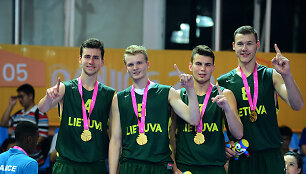 Lietuvos krep&scaron;inio trijulių rinktinė &ndash; Nandzingo žaidynių čempionė