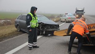 Avarija Panevėžio aplinkkelyje